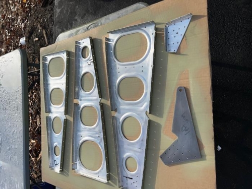 priming ribs and rear spar parts