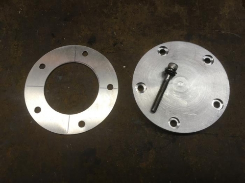 Matchdrilled holes in cover plate and nut plate
