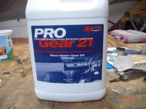 ordered needed 75W90 gear oil