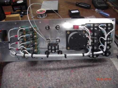 initial wiring on lower panel