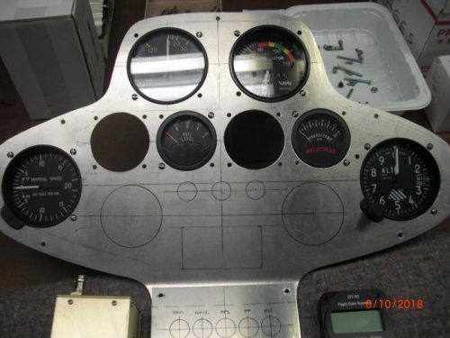 Layout of upper instrument panel