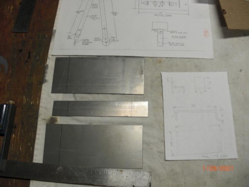 cut 6061 material for blade hangers
