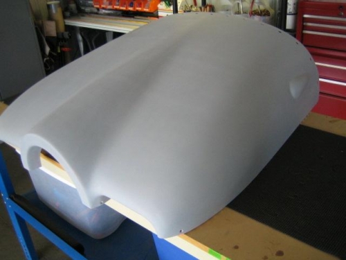 Upper cowl left side view