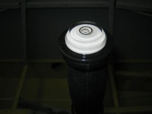 Rear stick with level