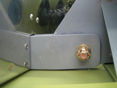 AN-5 bolt in place