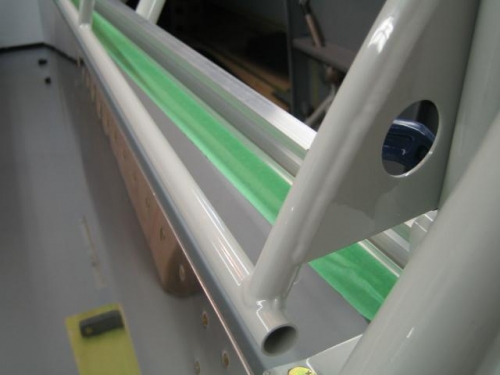 C-803 rails taped in position