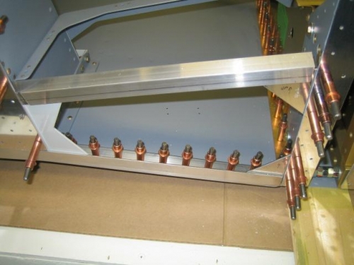 Forward longerons and gussets in place