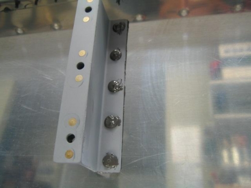 Z-Bracket blind rivets sealed