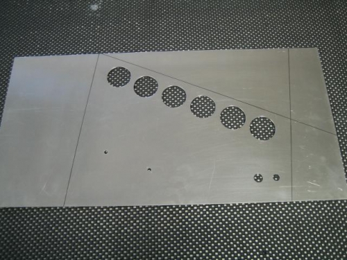 Holes drilled