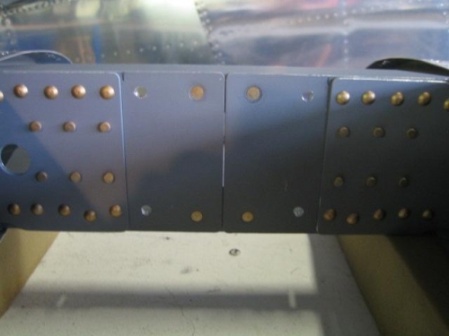 Doublers riveted in place