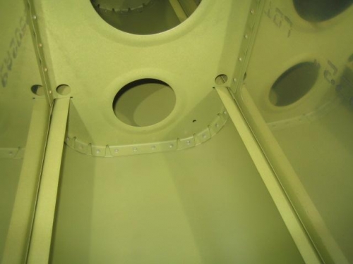 Inside view of tailcone bulkhead