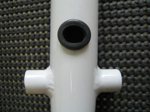 Wire cable exit hole