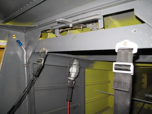 Installed shoulder harnes