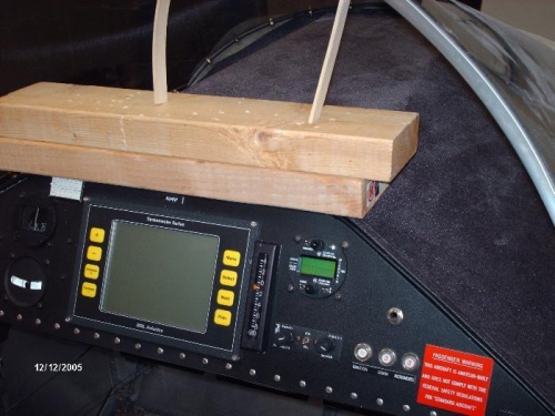 Glare shield glues in place