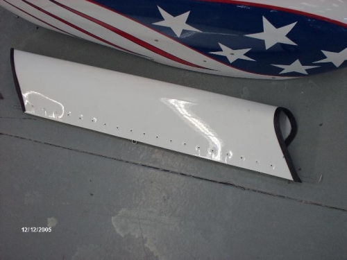 Rubber on gear fairings