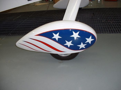 Wheel fairing trimmed out