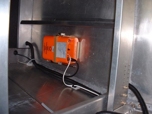 ELT showing floor stiffener