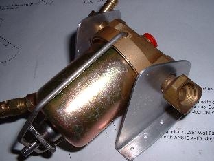Gascolator with brackets