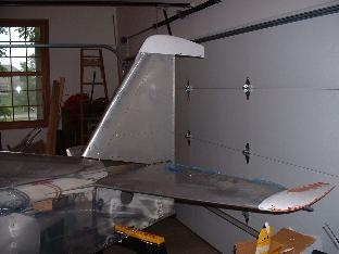 Vert & horiz tail in place