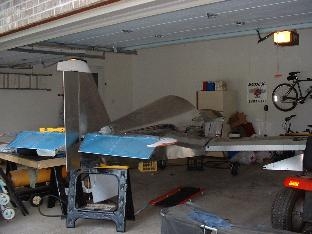 Plane with wings, stab, & rudder rough fitted