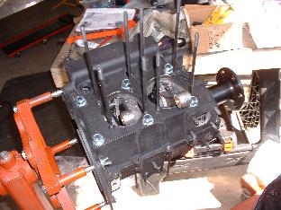 Case halves after assembly