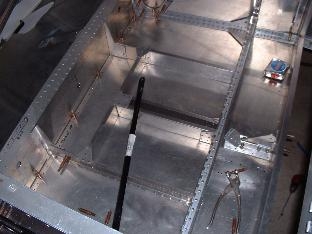 Floor structure after riveting