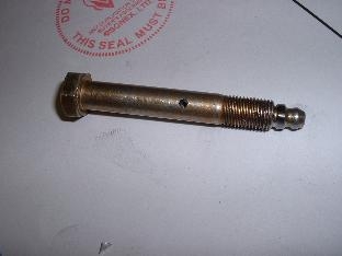 Tailwheel axle with grease zerk installed