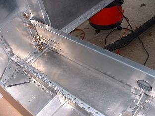 Rear Spar after drilling & riveting