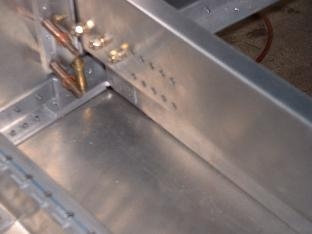 Rear Spar after drilling & riveting