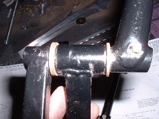 Note extra bronze washers for better bearing surface