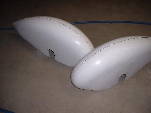 Fairings trimmed & drilled