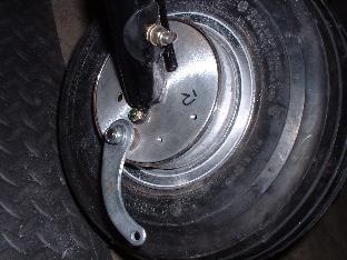 Braks back plate drilled & tapped