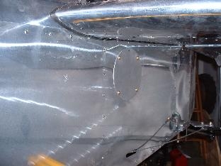 Left fuse inspection plate