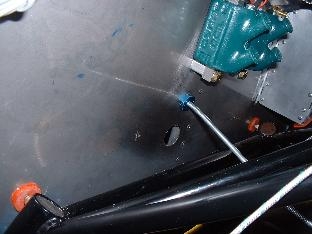 Throttle cable through firewall fitting