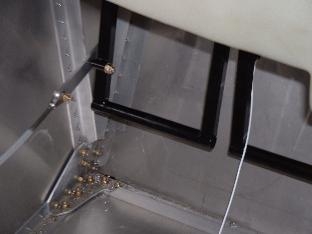 Rudder cables installed