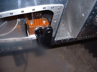 Flap rod bearing block