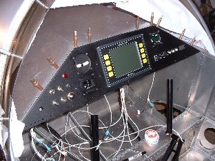 Panel clecoed in place