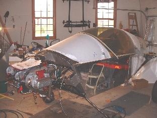 Canopy frame finished