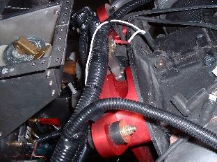 Ground wire at ignition module
