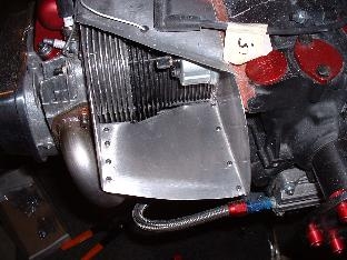 Right engine air inlet