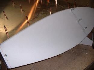 Left Wing tip partially drilled