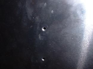 Dimple on leading edge