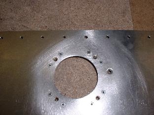 Drilled holes for pitot mount