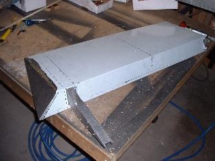 Left Aileron partially assembled