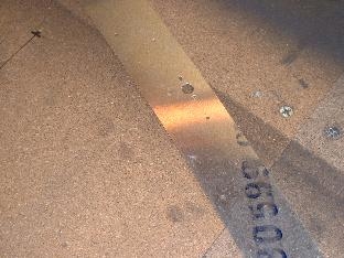 Windshield strap drilled for Southco Fasteners