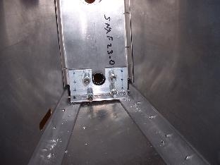 Inside   aft fuselage at tail wheel mount
