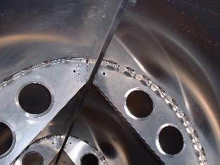 Formers at top channel