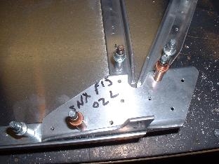 Lower firewall mount on left fuse assy