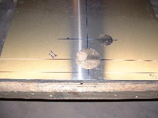 Cutting holes for seat sling