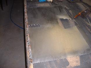 Lower seat sling- hinges clecoed